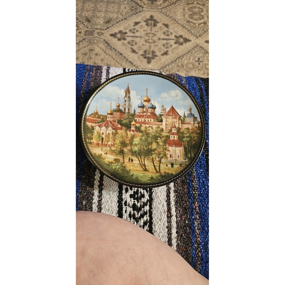 Russian Collector Plate-Jewels Of The Golden Ring - Trinity Monastery Zagorsk